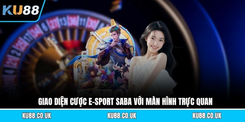 Giao diện cược e-sport SABA với màn hình trực quan